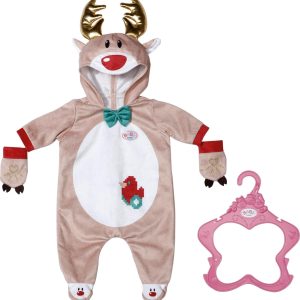 Babyborn Dukketøj - Rensdyr Onesie - 43 Cm